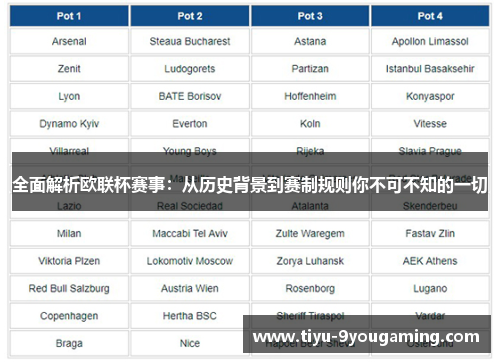 全面解析欧联杯赛事：从历史背景到赛制规则你不可不知的一切